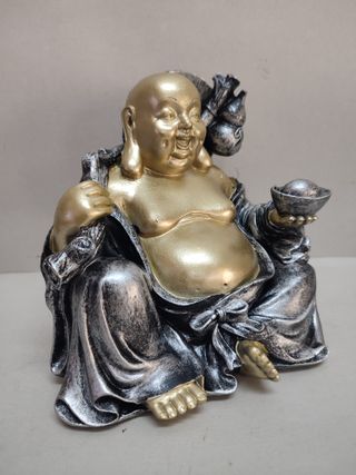 Buda Dharma Plata Resina 17 CM Alto