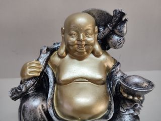 Buda Dharma Plata Resina 17 CM Alto