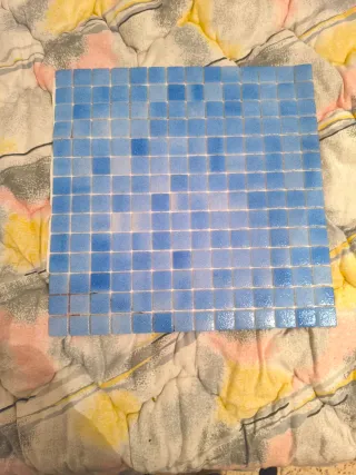 Gresite azul antideslizante para baño/piscina