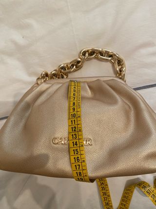 Borsa CaffèNoir dorata con catena