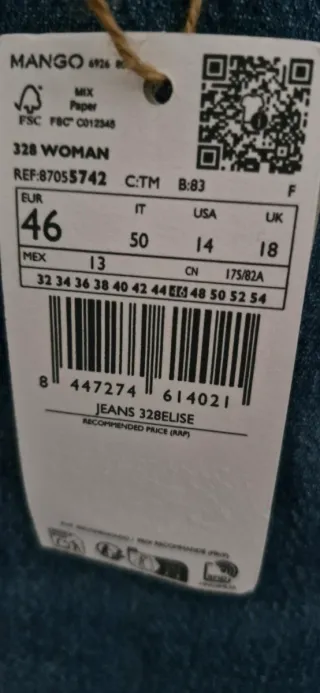 Vaqueros Wide Leg talla 46