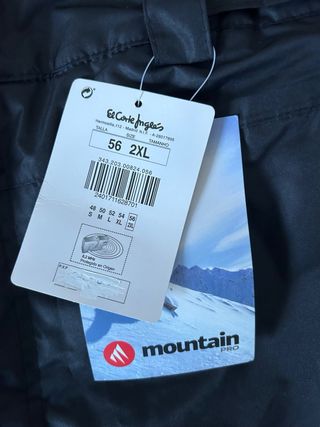 Pantalones de esquí negros con tirantes