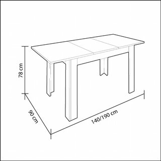 Mesa Comedor Kendra Extensible. Roble Canadian y