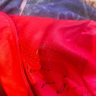 Chaqueta Desigual Roja Cuero Talla 42