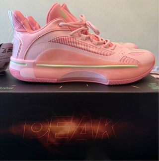Zapatillas Baloncesto Peak Rosa y Verde