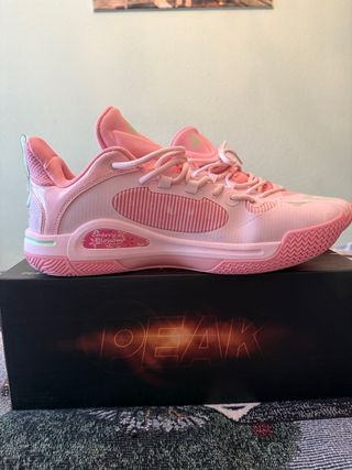Zapatillas Baloncesto Peak Rosa y Verde