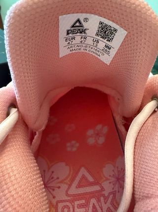 Zapatillas Baloncesto Peak Rosa y Verde