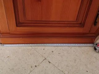 Vitrina Rinconera Madera y Cristal