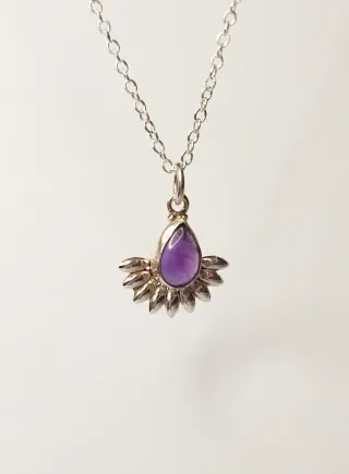 Colgante Plata 925 y Amatista.