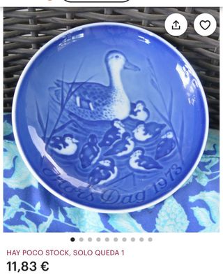 Plato decorativo Julemærke 1987 Royal Heidelberg