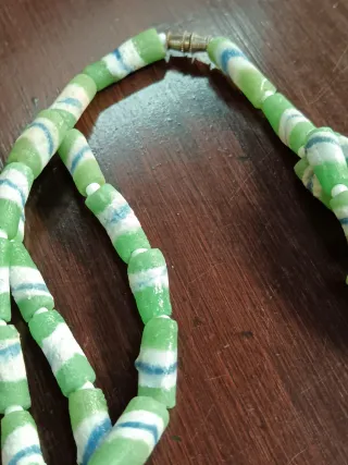 Collana etnica perline vetro