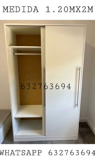 Armario corredero 1.20m x 2m x 50cm