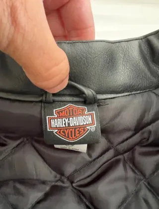 Chaqueta Harley Davidson Negra y Naranja
