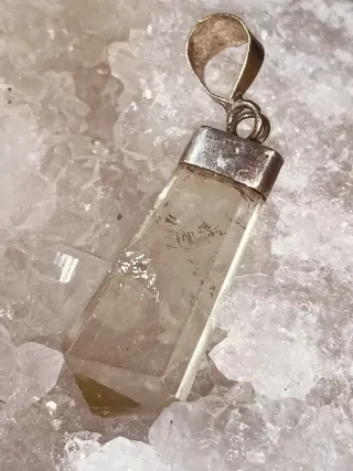 Colgante plata yvCitrino Natural Auténtico