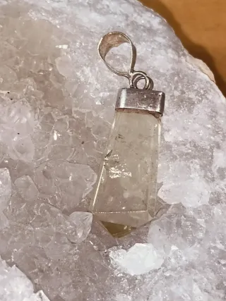 Colgante plata yvCitrino Natural Auténtico