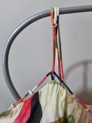 Vestido H&M tirantes estampado multicolor S