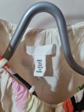 Vestido H&M tirantes estampado multicolor S