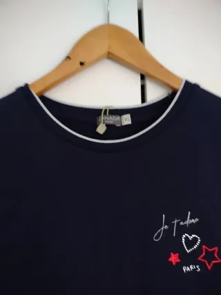 Vestido azul y multicolor nuevo