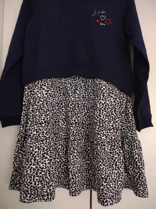 Vestido azul y multicolor nuevo