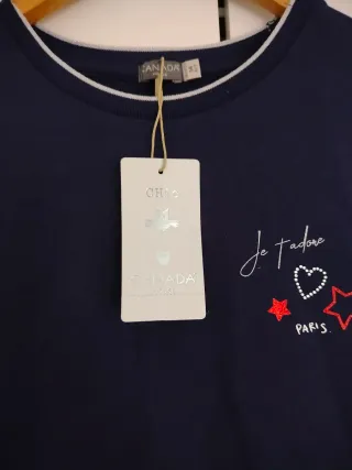 Vestido azul y multicolor nuevo