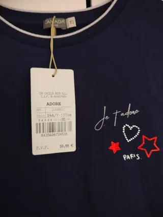 Vestido azul y multicolor nuevo