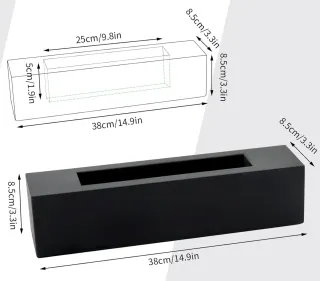 Camino da tavolo bioetanolo nero