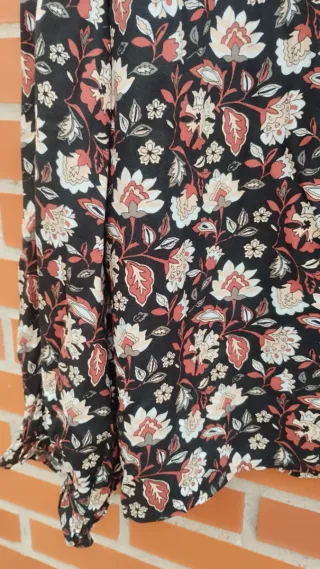 Blusa Milan Estampada Negra Talla XXL