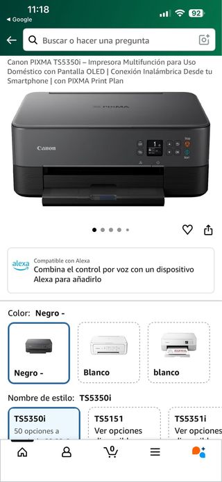 Canon PIXMA TS5350i Stampante Multifunzione