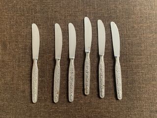 Set 6 Coltelli Acciaio Inox Anni '70