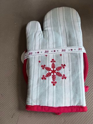 Set guanto forno + presina Natale