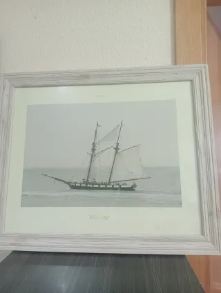 Quadro Barco Legno Chiaro