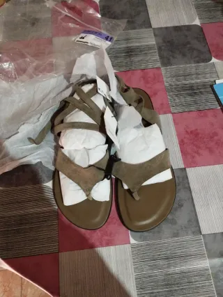 Sandalias Zara Talla 41 Marrón