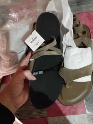 Sandalias Zara Talla 41 Marrón