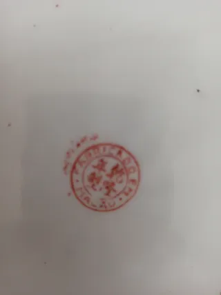 Plato de porcelana estilo Macao