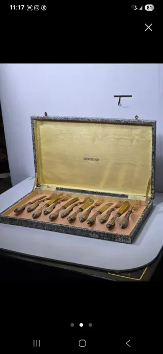 Servizio posate vintage più Gesù Arg.800