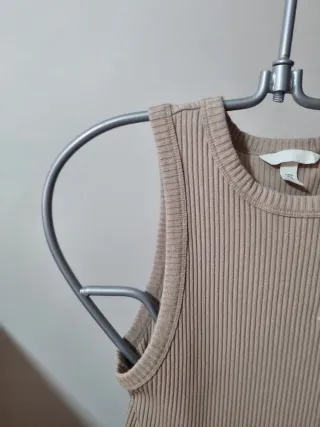 Vestido largo H&M beige talla M