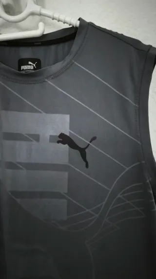 Camiseta sin mangas Puma DryFit gris