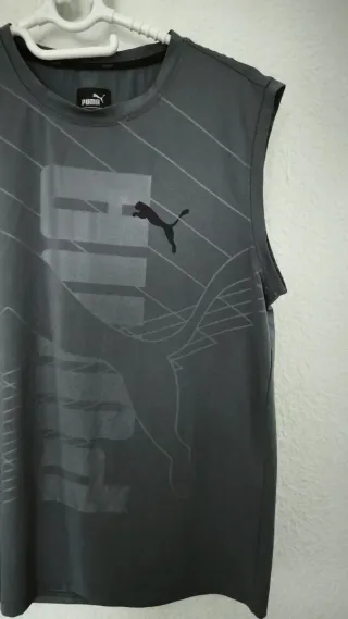 Camiseta sin mangas Puma DryFit gris