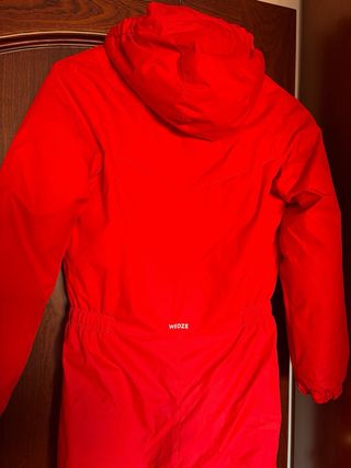 Mono de nieve infantil rojo