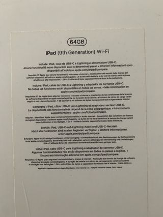 iPad 9a Gen 64GB Wi-Fi Argento