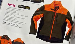 Chaqueta HunterTeam caza verde y naranja
