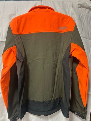 Chaqueta HunterTeam caza verde y naranja