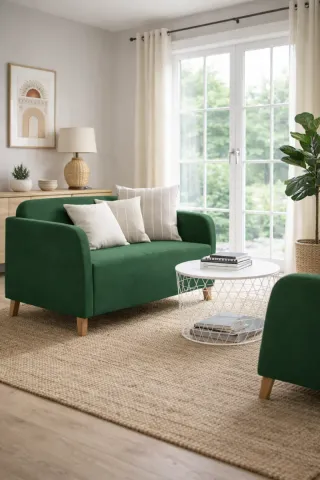 Sofá Linanäs beige dos plazas de Ikea
