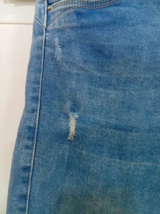 Pantalón Pirata Vaquero Denim Talla 38