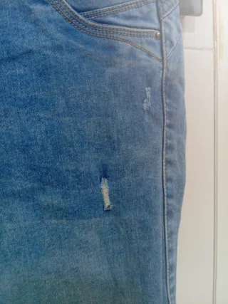 Pantalón Pirata Vaquero Denim Talla 38