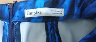 Vestido Bershka Azul y Negro