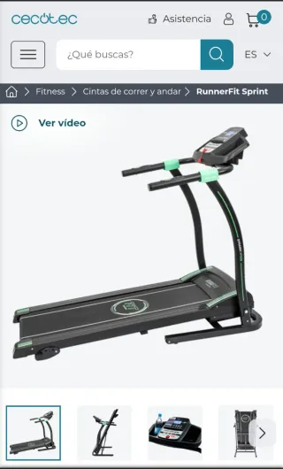 Cinta de Correr Cecotec RunnerFit Sprint