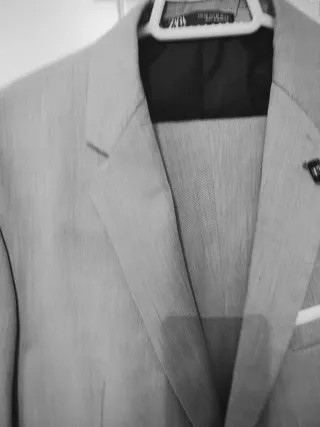 Traje Zara Gris Hombre