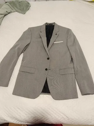 Traje Zara Gris Hombre