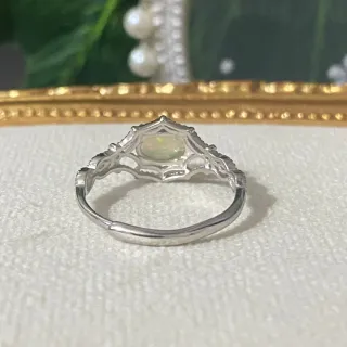 Anillo Plata Ópalo Natural Multicolor